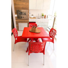 Conjunto de Mesa Nature 4 Cadeiras 