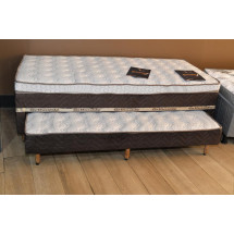 Cama box Livina C/ Auxiliar solteiro Orthoside